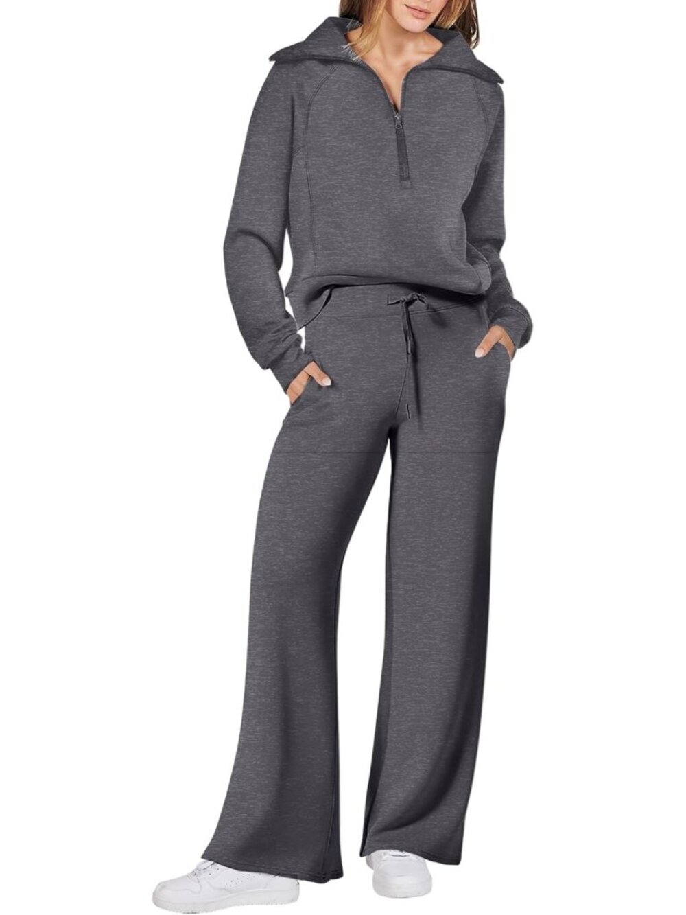 Cozy 2-Piece Lounge Set for Women | Stylish Fall Sweatsuit Outfit